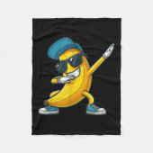 Dabbing Banana Lazy Halloween Pretend Im Banana Co Fleecedecke (Vorderseite)
