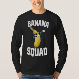 Dabbing Banana Squad Funny Yellow Riped Fruit T-Shirt