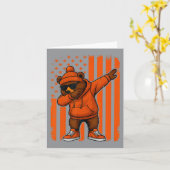 Dabbing Bär Für Karte (Gelbe Blume)