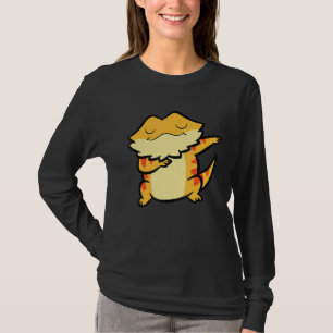 Dabbing Barted Dragon Reptile Lizard Bartan Drag T-Shirt