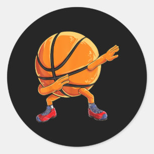 Dabbing Baseball Ball Lustige Männer Frauen Sportl Runder Aufkleber