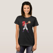 Dabbing Baseball Player Catcher Pitcher Boys Men M T-Shirt (Vorne ganz)