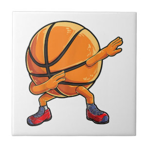 Dabbing Basketball Ball Funny Boys Männer Frauen S Fliese