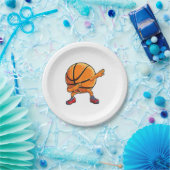 Dabbing Basketball Ball Funny Boys Männer Frauen S Pappteller (Party)