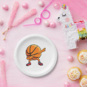 Dabbing Basketball Ball Funny Boys Männer Frauen S Pappteller (Party)