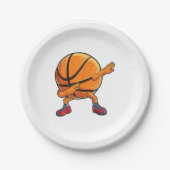 Dabbing Basketball Ball Funny Boys Männer Frauen S Pappteller (Vorderseite)