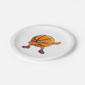 Dabbing Basketball Ball Funny Boys Männer Frauen S Pappteller (Schrägansicht)