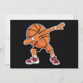 Dabbing Basketball Ball Funny Sports Player Einladung (Vorderseite)