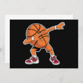 Dabbing Basketball Ball Funny Sports Player Einladung (Vorne/Hinten)