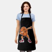Dabbing Basketball Ball Funny Sports Player Schürze (Getragen)
