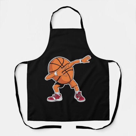 Dabbing Basketball Ball Funny Sports Player Schürze (Vorderseite)