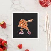 Dabbing Basketball Ball Funny Sports Player Serviette (Beispiel)