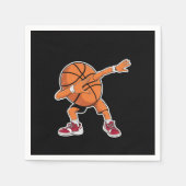 Dabbing Basketball Ball Funny Sports Player Serviette (Vorderseite)