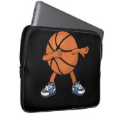 Dabbing Basketball Ball Laptopschutzhülle (Vorne Rechts)