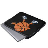 Dabbing Basketball Ball Laptopschutzhülle (Vorne Knopf)
