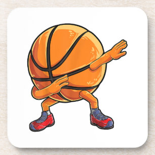 Dabbing Basketball Ball Lustige Jungen Männer Frau Getränkeuntersetzer