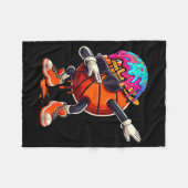 Dabbing Basketball Drip Eiscreme Kinder Jugend Jun Fleecedecke (Vorderseite (Horizontal))