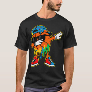 Dabbing Basketball Eiscreme-Tropf Jungen Basketbal T-Shirt
