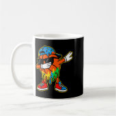 Dabbing Basketball Ice Cream Drip Boys Basketball Kaffeetasse (Links)