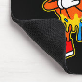 Dabbing Basketball Ice Cream Drip Boys Basketball Mousepad (Ecke)