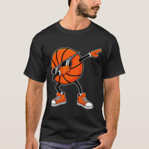 Dabbing Basketball mit Sonnenbrille lustiges Spiel T-Shirt