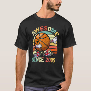 Dabbing Basketball Phantastisch seit 2005 Geburtst T-Shirt