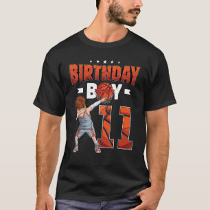 Dabbing Basketball Spieler 11 Jahre alter Junge 11 T-Shirt