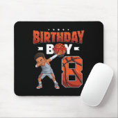 Dabbing Basketball Spieler 8 Jahre alter Junge 8.  Mousepad (Mit Mouse)