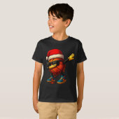 Dabbing Basketball Sungles Funny Christmas Tee Boy (Vorne ganz)