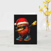 Dabbing Basketball Sungles Funny Christmas Tee Boy Karte (Gelbe Blume)