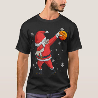 Dabbing Basketball Weihnachtsgeschenk T-Shirt