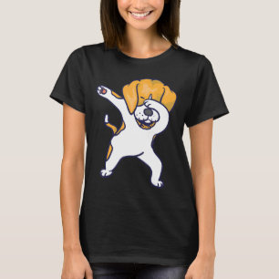 Dabbing Beagle Cool Groovy I Liebe T-Shirt
