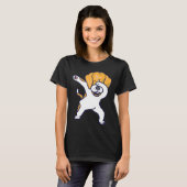 Dabbing Beagle Cool Groovy I Liebe T-Shirt (Vorne ganz)