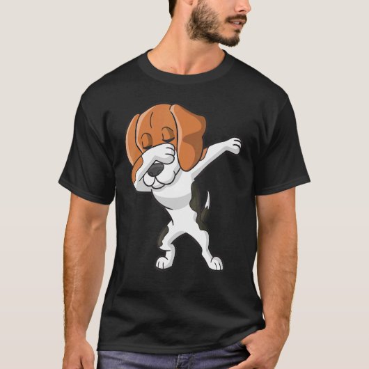 Dabbing Beagle Dabbing Dog Beagle T-Shirt (Vorderseite)