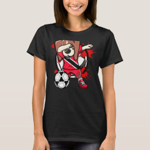 Dabbing Beagle Dog Trinidad und Tobago Fußball Fan T-Shirt