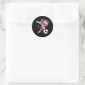 Dabbing Beagle Panama Fußballfans Jersey Runder Aufkleber (Tasche)