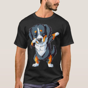 Dabbing Bernese Mountain Dog Lover gibt Jungen Kin T-Shirt