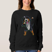 Dabbing Bernese Mountain Dog Premium Sweatshirt (Vorderseite)
