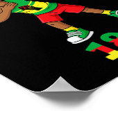 Dabbing Black King Junetenth 1865 Brown Skin Boys Poster (Ecke)