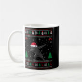 Dabbing Black Labrador Weihnachtsmannmütze Boys Gi Kaffeetasse (Links)