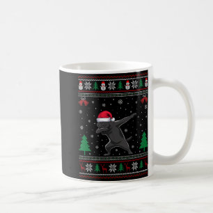 Dabbing Black Labrador Weihnachtsmannmütze Boys Gi Kaffeetasse