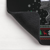 Dabbing Black Labrador Weihnachtsmannmütze Boys Gi Mousepad (Ecke)