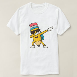 Dabbing Bleistift Rückkehr zur Schule Geschenk 202 T-Shirt