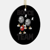 Dabbing Bocce Ball Team mit Jack Bocci Dab Game Keramik Ornament (Rechts)