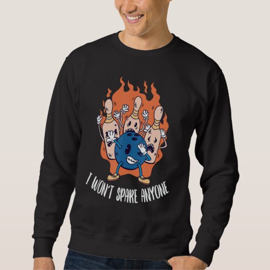 Dabbing Bowling Ball Bowling Best Bowler Sweatshirt (Vorderseite)