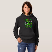 Dabbing Bowling Ball Leprechaun Saint Patrick's Da Hoodie (Vorne ganz)