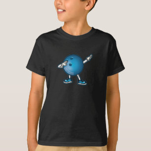 Dabbing Bowling Ball T-Shirt Kids Boys Dab Tanz