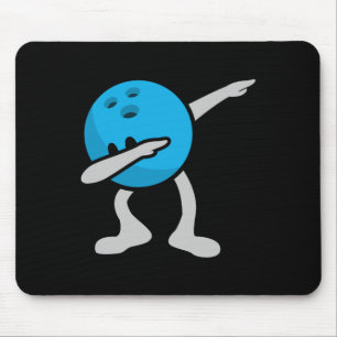 Dabbing Bowling Shirt Geburtstagspartei Bowling Ge Mousepad