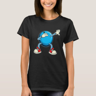 Dabbing Bowlingkugel  Pin Männer Frauen Kinder Bal T-Shirt