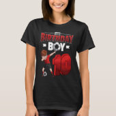 Dabbing boy 10 year old Soccer Player 10th birthda T-Shirt (Vorderseite)